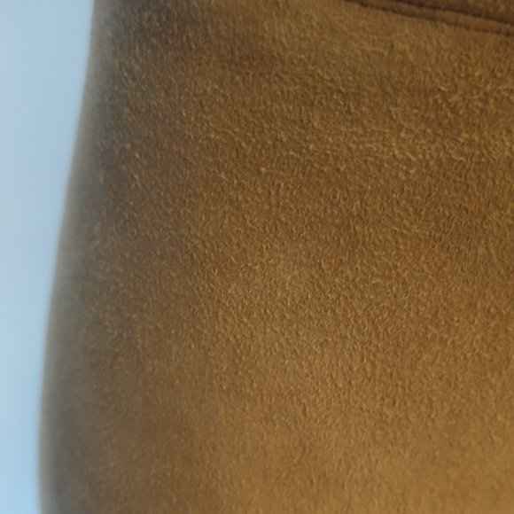 Womens Shari's Place Tan Elastic Waist Pull-On Suede Pants 38 US/S * - Picture 6 of 13